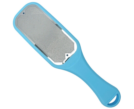 Зображення 3 Терка з ручкою для ніг, видалення мозолів та огрубілої шкіри (пилка, педикюрна пемза) - 185 Блакитний