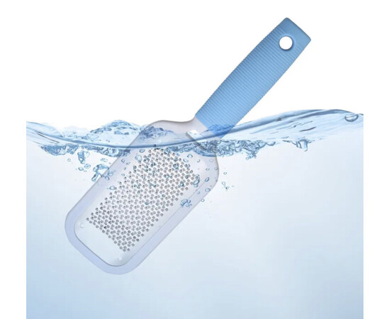 Зображення 2 Терка (пилка, педикюрна пемза) для видалення мозолів і огрубілої шкіри, силіконова ручка - 186 Блакитний