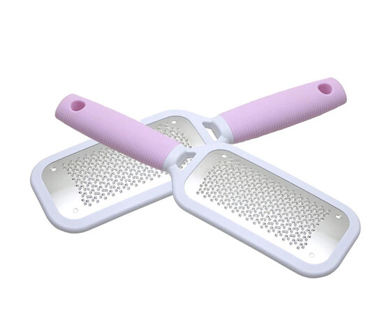 Зображення 2 Терка (пилка, пемза педикюрна) для видалення мозолів та огрубілої шкіри, силіконова ручка - 186 Рожевий
