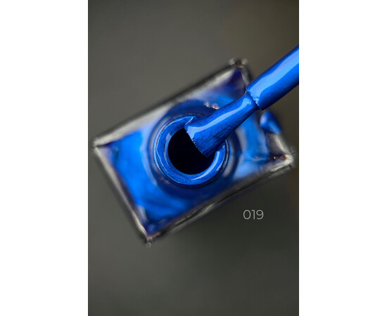 Зображення 2 Лак-фарба для стемпінгу Stamping Paint Дизайнер, 9мл. Сапфіровий з блискітками №19