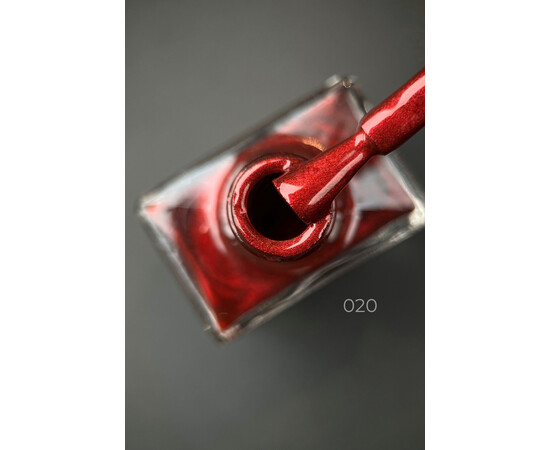 Зображення 2 Лак-фарба для стемпінгу Stamping Paint Дизайнер, 9мл. Гранатовий з блискітками №20