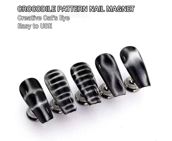 Зображення 3 Магніти прямокутні для гель-лаку "котяче око" (10х5х3мм/12шт)