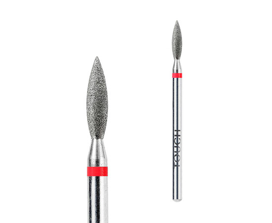 Зображення 2 Фреза алмазна Touch 025 H02509D-F полум'я гостре червоне 2.5/9 мм