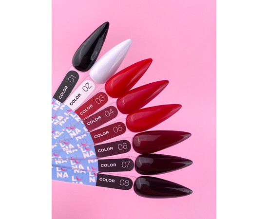 Зображення 4 Гель-лак LUNAMoon Color №01, 8 мл, Об'єм (мл, г): 8, Колір: 001