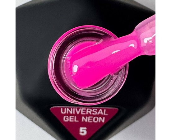 Зображення 2 Рідкий акригель для нігтів Victoria Avdeeva Universal Gel Neon №5 рожевий неон, 12 мл, Об'єм (мл, г): 12, Колір: 05