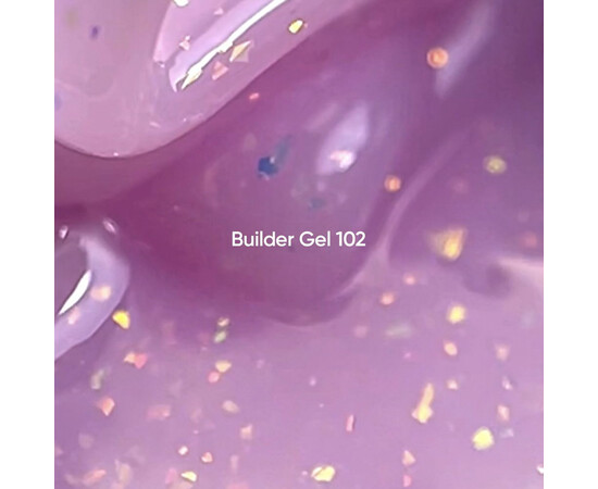 Зображення 2 Гель для наращування нігтів Nails Of The Day Builder Gel 102 молочно-рожевий з поталлю, 15 мл, Об'єм (мл, г): 15, Колір: 102