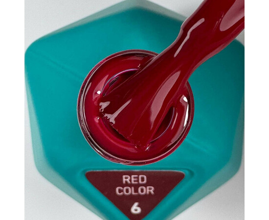 Зображення 2 Гель-лак Victoria Avdeeva Red №6, 12 мл, Об'єм (мл, г): 12, Колір: 06