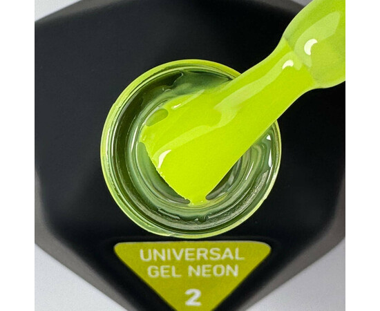 Зображення 2 Рідкий акригель для нігтів Victoria Avdeeva Universal Gel Neon №2 жовтий неон, 12 мл, Об'єм (мл, г): 12, Колір: 02