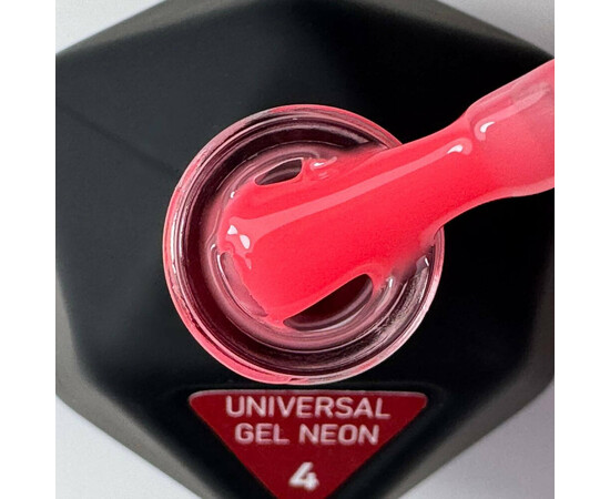 Зображення 2 Рідкий акригель для нігтів Victoria Avdeeva Universal Gel Neon №4 теплий червоний неон, 12 мл, Об'єм (мл, г): 12, Колір: 04