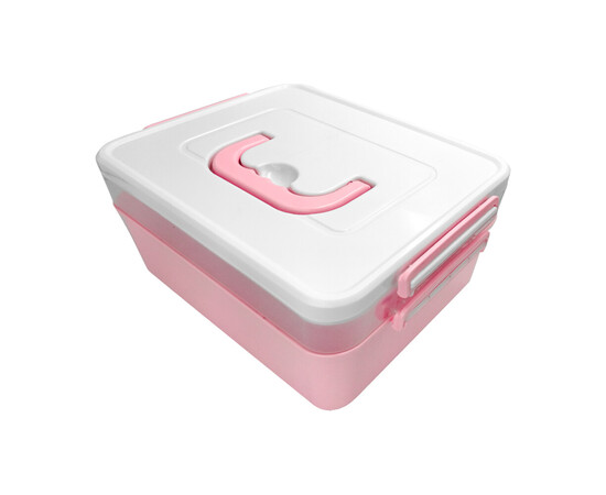 Зображення 3 Контейнер Бокс Вел Подвійний Рожевий (18х25х18см)