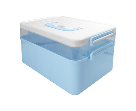 Зображення 2 Контейнер Бокс Вел Подвійний Блакитний (18х25х18см)