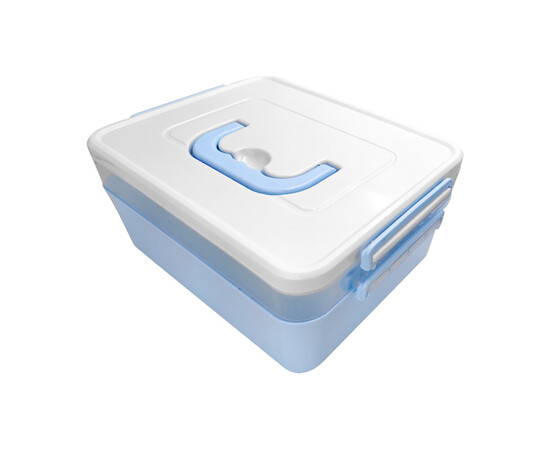 Зображення 3 Контейнер Бокс Вел Подвійний Блакитний (18х25х18см)