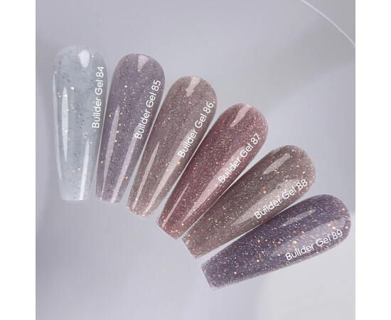 Зображення 4 Гель для наращування нігтів Nails Of The Day Builder Gel 89 холодний лавандовий з опаловим блиском світловідбиваючий, 15 мл, Об'єм (мл, г): 15, Колір: 89