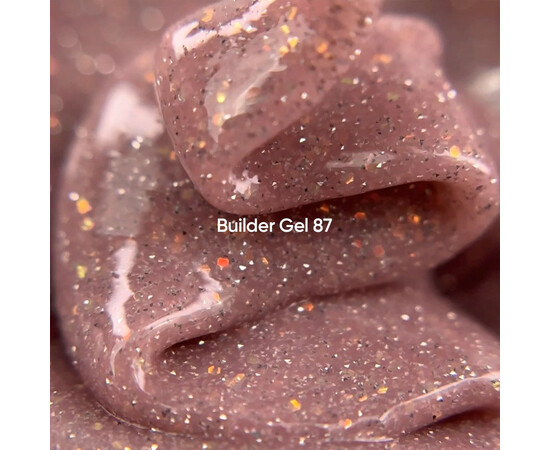 Зображення 2 Гель для наращування нігтів Nails Of The Day Builder Gel 87 теплий нюдовий з опаловим блиском світловідбиваючий, 15 мл, Об'єм (мл, г): 15, Колір: 87