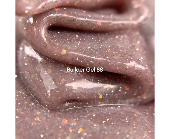 Зображення 2 Гель для наращування нігтів Nails Of The Day Builder Gel 88 бежевий з опаловим блиском світловідбиваючий, 15 мл, Об'єм (мл, г): 15, Колір: 88