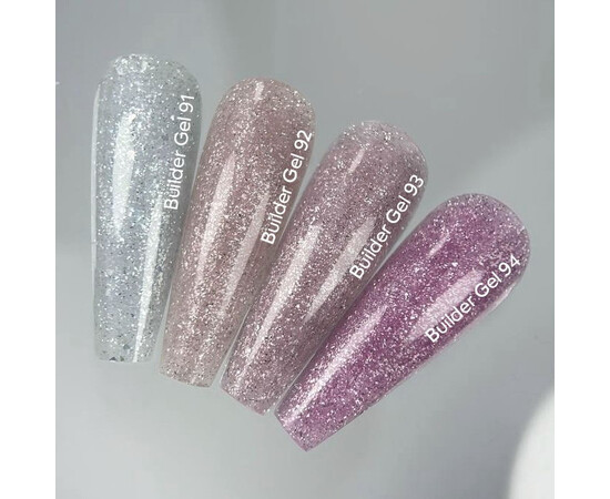 Изображение 3 Гель для наращивания ногтей Nails Of The Day Builder Gel 94 холодный розовый светоотражающий, 15 мл, Объем (мл, г): 15, Цвет: 94