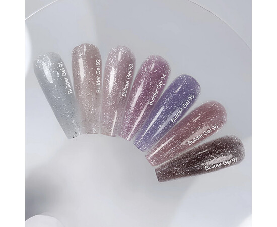 Изображение 3 Гель для наращивания ногтей Nails Of The Day Builder Gel 96 розовый светоотражающий, 15 мл, Объем (мл, г): 15, Цвет: 96