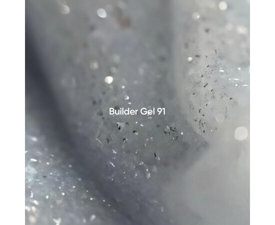 Изображение 2 Гель для наращивания ногтей Nails Of The Day Builder Gel 91 серебристо-молочный светоотражающий, 15 мл, Объем (мл, г): 15, Цвет: 91