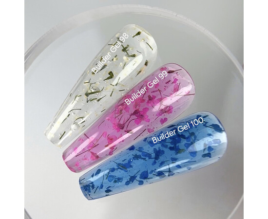 Зображення 4 Гель для наращування нігтів Nails Of The Day Builder Gel 99 рожевий з сухоцвітами, 15 мл, Об'єм (мл, г): 15, Колір: 99