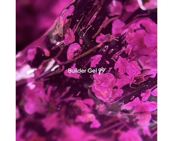 Зображення 2 Гель для наращування нігтів Nails Of The Day Builder Gel 99 рожевий з сухоцвітами, 15 мл, Об'єм (мл, г): 15, Колір: 99