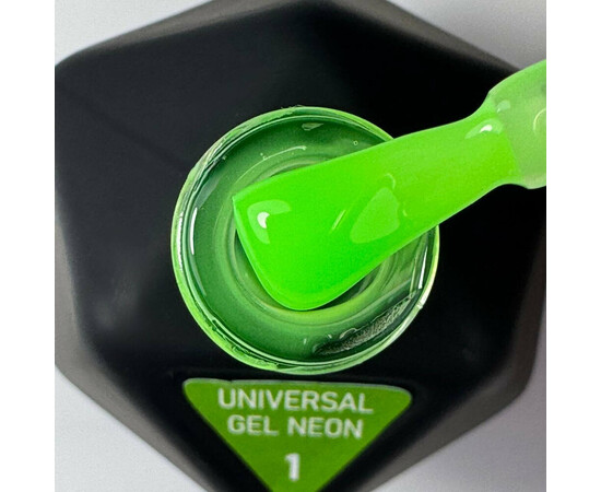 Зображення 2 Рідкий акригель для нігтів Victoria Avdeeva Universal Gel Neon №1 зелений неон, 12 мл, Об'єм (мл, г): 12, Колір: 01