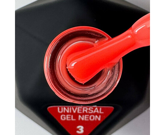 Зображення 2 Рідкий акригель для нігтів Victoria Avdeeva Universal Gel Neon №3 червоний неон, 12 мл, Об'єм (мл, г): 12, Колір: 03