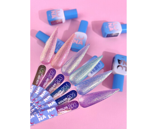 Зображення 4 Гель-лак LUNAMoon Color №201, 8 мл, Об'єм (мл, г): 8, Колір: 201