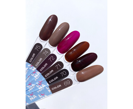 Зображення 5 Гель-лак LUNAMoon Color №72, 8 мл, Об'єм (мл, г): 8, Колір: 072