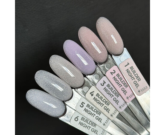 Изображение 3 Гель для наращивания и укрепления ногтей Saga Professional Builder Night Gel №06, 15 мл, Объем (мл, г): 15, Цвет: 06