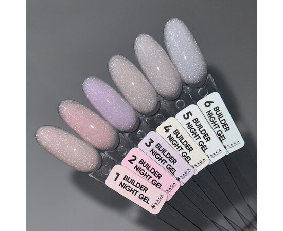 Изображение 4 Гель для наращивания и укрепления ногтей Saga Professional Builder Night Gel №03, 15 мл, Объем (мл, г): 15, Цвет: 03