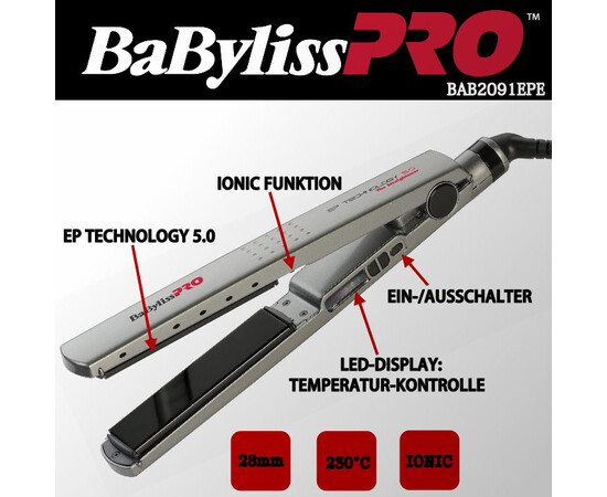 Зображення 2 Випрямляч для волосся BaByliss PRO BAB2091EPE