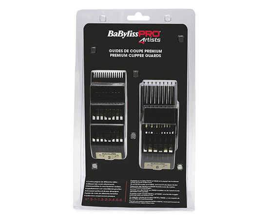 Зображення 4 Набір з 8-ми преміум-насадок Babyliss PRO 4Artists Premium Clipper Guards для машинок FX8700, FX825E (FXPCGE)