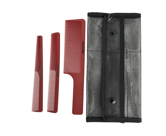 Зображення 3 Набір з 3-х гребінців для волосся BaByliss PRO Set of 3 Barber Combs (M4343E)
