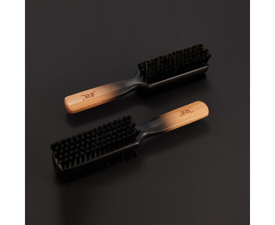 Изображение 2 Двухсторонняя щетка для фейда и бороды премиум-класса JRL Brown &amp; Black, 20,5 см (JRL-BR2)