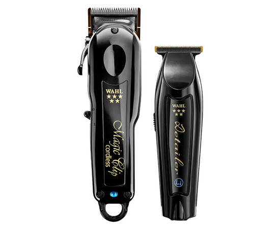Изображение 3 Набор машинок Wahl Cordless Barber Combo 5 Star Black (Magic Clip Cordless + Detailer Wide Cordless) 3025726