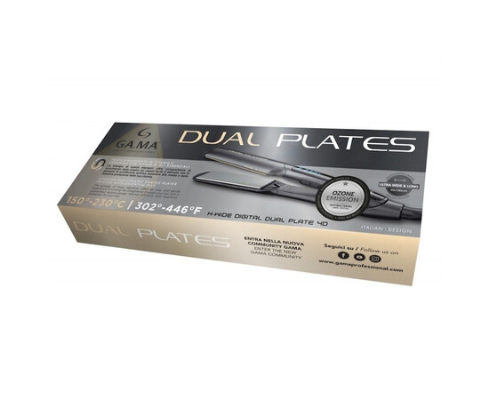 Зображення 3 Професійний випрямляч Gama X-Wide Digital PTC 4D Dual Plates (GI3033)