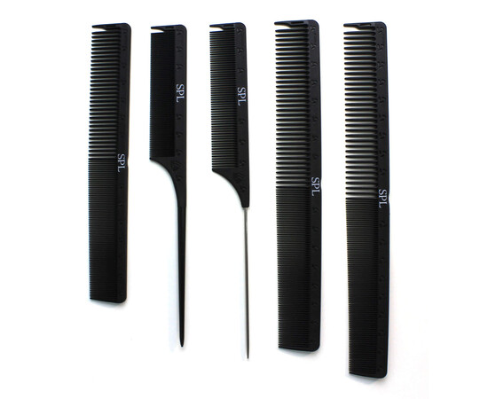 Зображення 3 Фірмовий набір 5-х гребінців SPL 13724, для стилювання зачісок, преміум серія