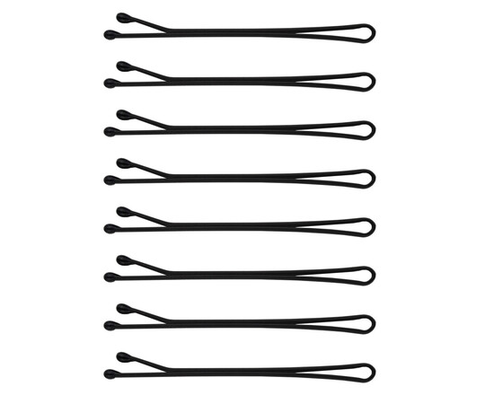 Зображення 2 Невидимки для волосся SPL 3000-0050, чорні (5 см/24 шт)