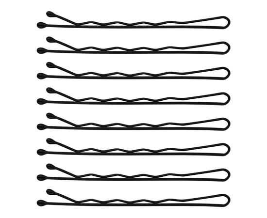 Изображение 4 Невидимки для волос фрезерные SPL 3010-0060, черные (6 см/24 шт)