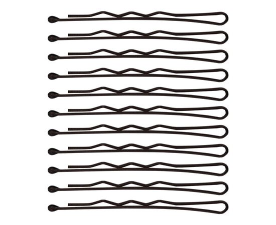 Зображення 4 Невидимки для волосся фрезерні SPL 3021-0050, коричневі (5 см/24 шт)