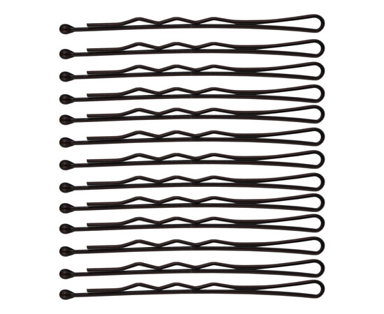 Зображення 2 Невидимки для волосся фрезерні SPL 3021-0055, коричневі (5,5 см/24 шт)