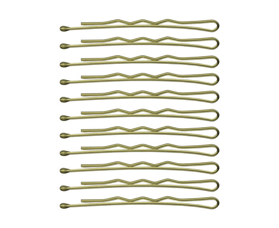 Зображення 4 Невидимки для волосся фрезерні SPL 3022-0050, золоті (5 см/24 шт)