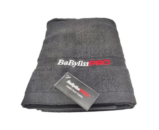Зображення 3 Перукарський рушник Babyliss Pro Black Towel, 35х70 см чорний (M4053E)