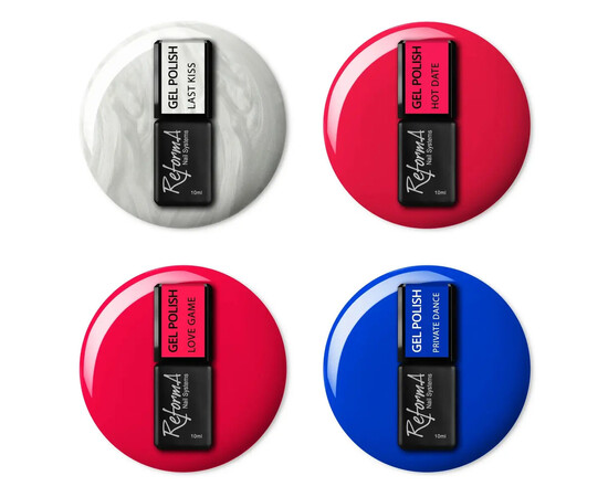 Зображення 3 Гель-лак для нігтів ReformA Gel Polish Private Dance, 10 мл, Об'єм (мл, г): 10, Колір: Private Dance