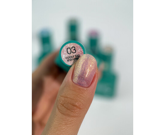 Зображення 2 Топ для гель-лаку з шимером Siller Professional Colour Top Shimmer №03, 8 мл, Об'єм (мл, г): 8, Колір: 03