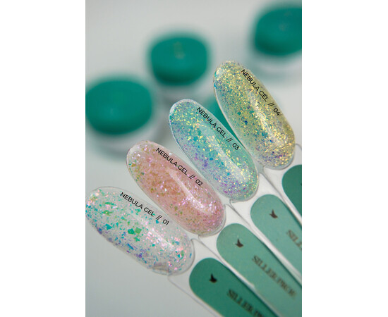 Зображення 4 Гель моделюючий для нігтів Siller Professional Nebula Gel №1, 15 мл, Об'єм (мл, г): 15, Колір: 01
