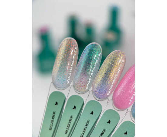 Зображення 4 Топ для гель-лаку з шимером Siller Professional Colour Top Shimmer №02, 8 мл, Об'єм (мл, г): 8, Колір: 02