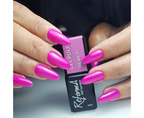Зображення 3 Гель-лак для нігтів ReformA Gel Polish Neon Mexico, 10 мл, Об'єм (мл, г): 10, Колір: Mexico