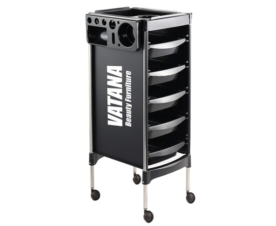 Изображение 6 Тележка парикмахерская для салонов красоты на 5 рабочих отделений Vatana 578-003
