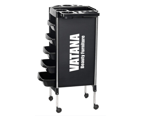 Изображение 7 Тележка парикмахерская для салонов красоты на 5 рабочих отделений Vatana 578-003